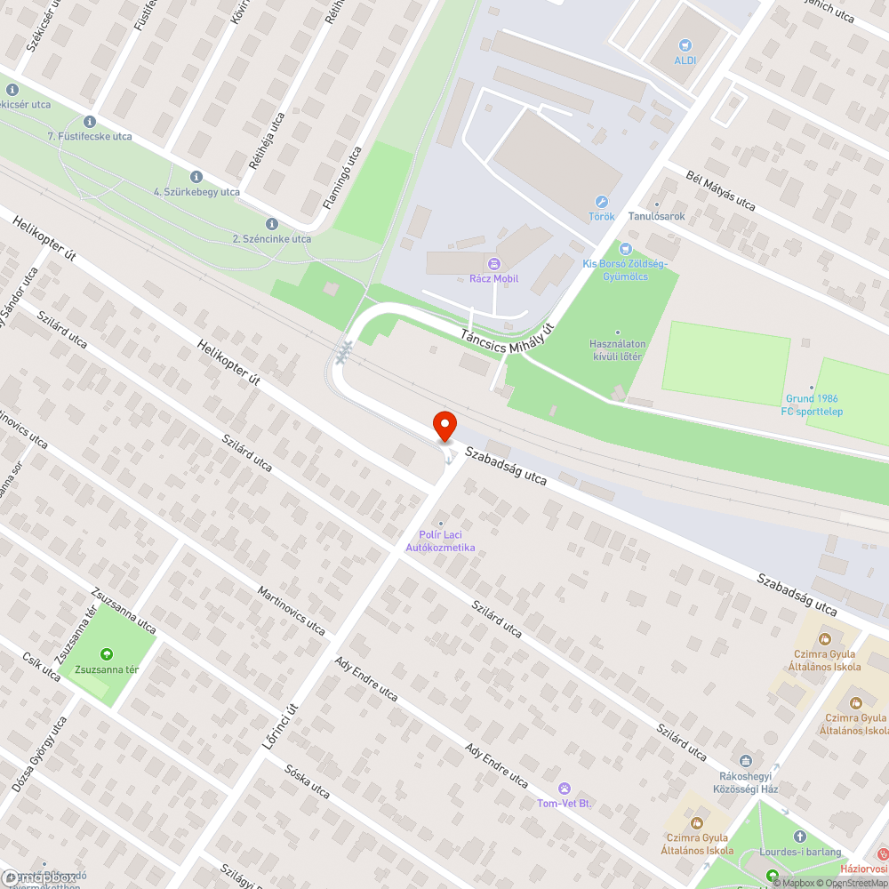 Megközelíthetetlen bicikliút bejelentés helye