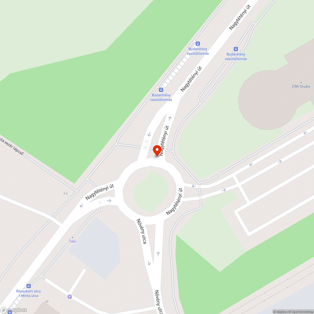 Kerékpárútra tett tábla bejelentés helye