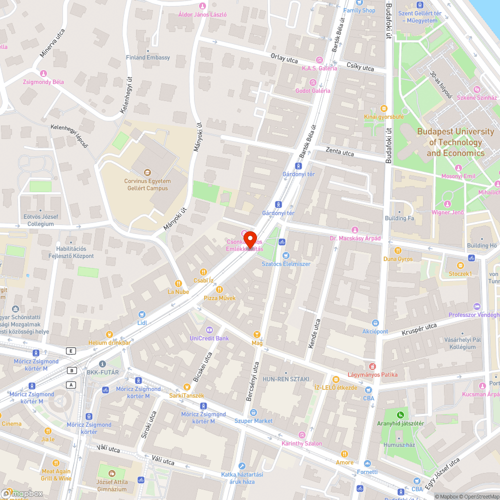 Elcipelt kőpoller bejelentés helye