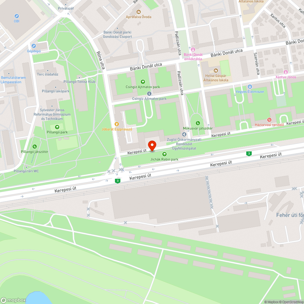 Kidőlőben lévő fa a Kerepesi úton bejelentés helye