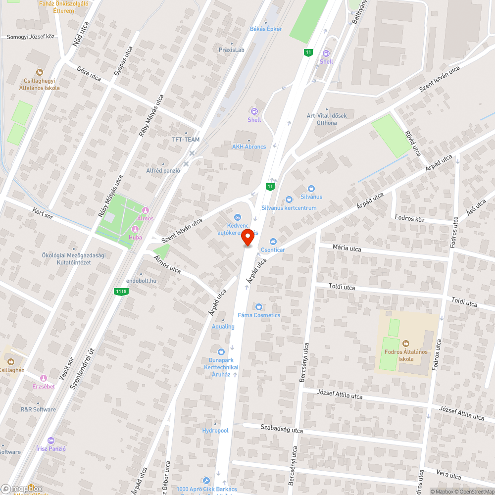 Hiányzó fényterelők bejelentés helye