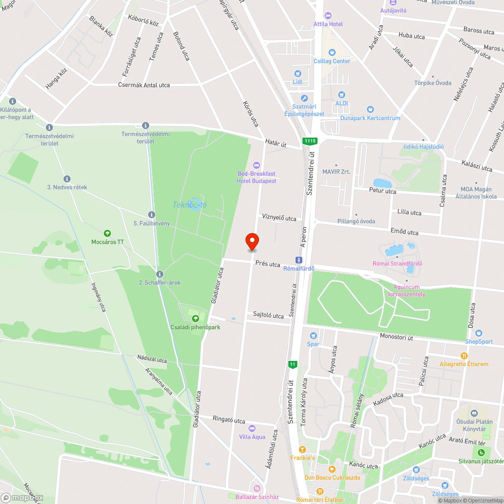 kátyú bejelentés helye