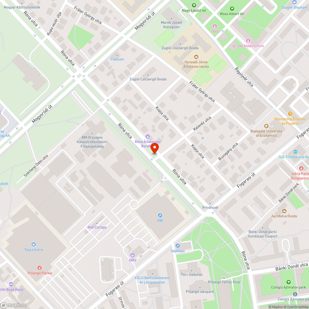 Hiányzó gyalogos átkelőhely bejelentés helye