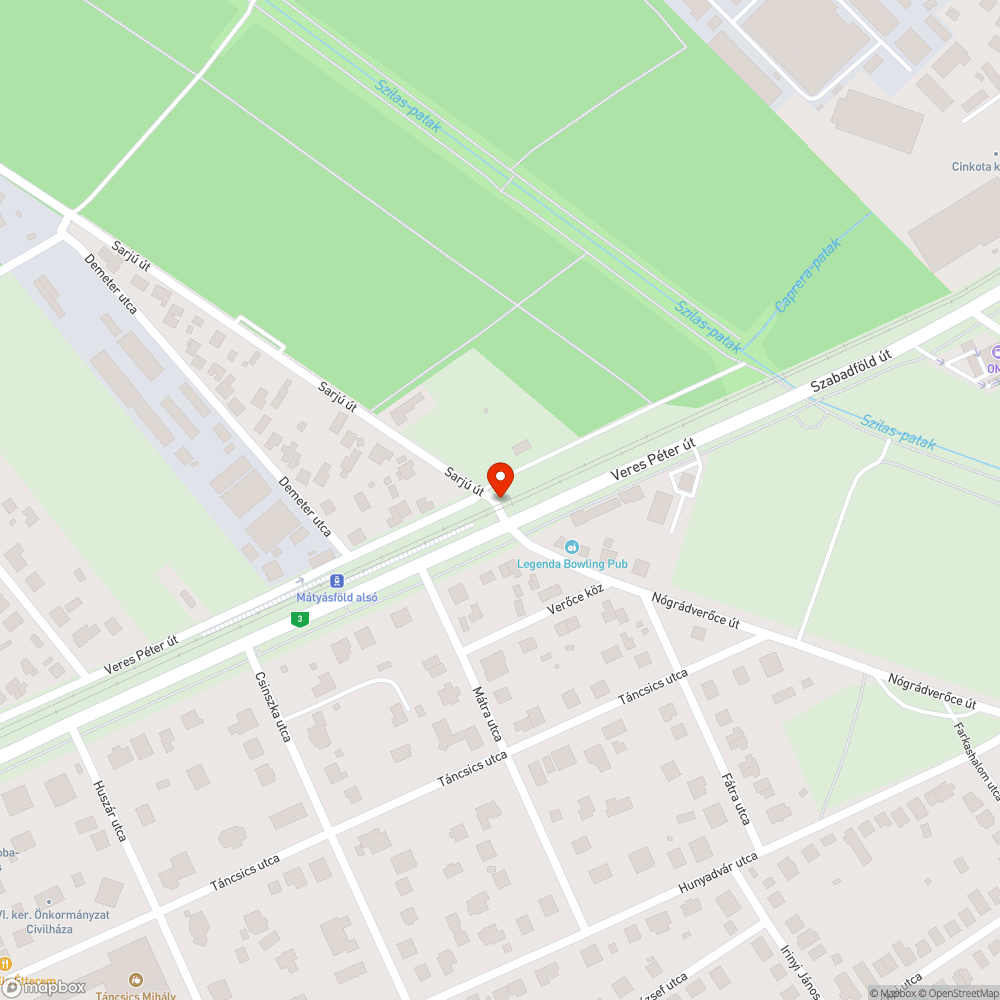 Kátyús út bejelentés helye