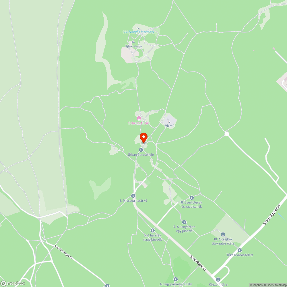 Elkopott és összefirkált útjelző bejelentés helye