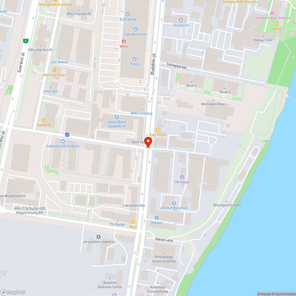 Elhagyott autók a Budafoki úton bejelentés helye