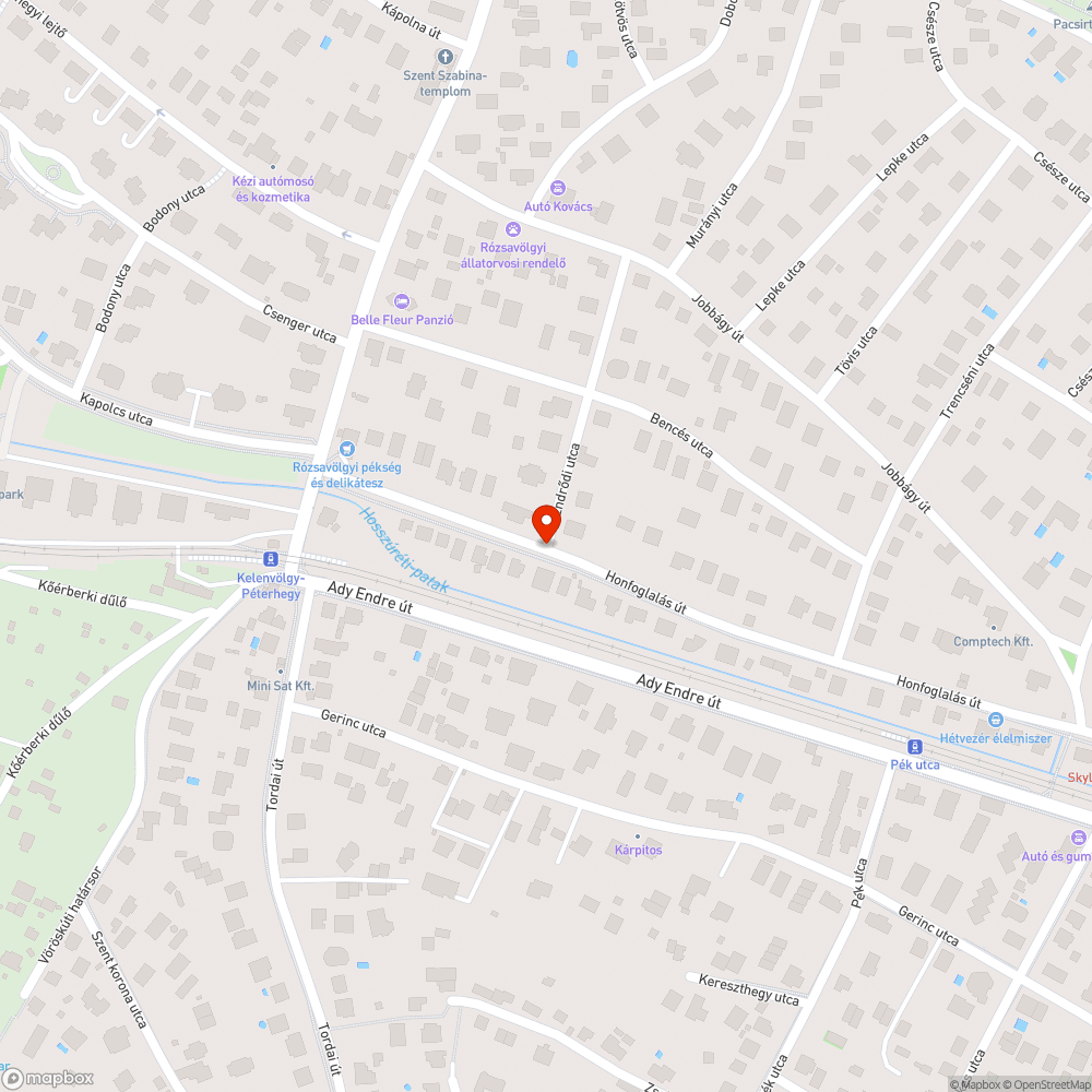 Két kátyú a Honfoglalás úton bejelentés helye