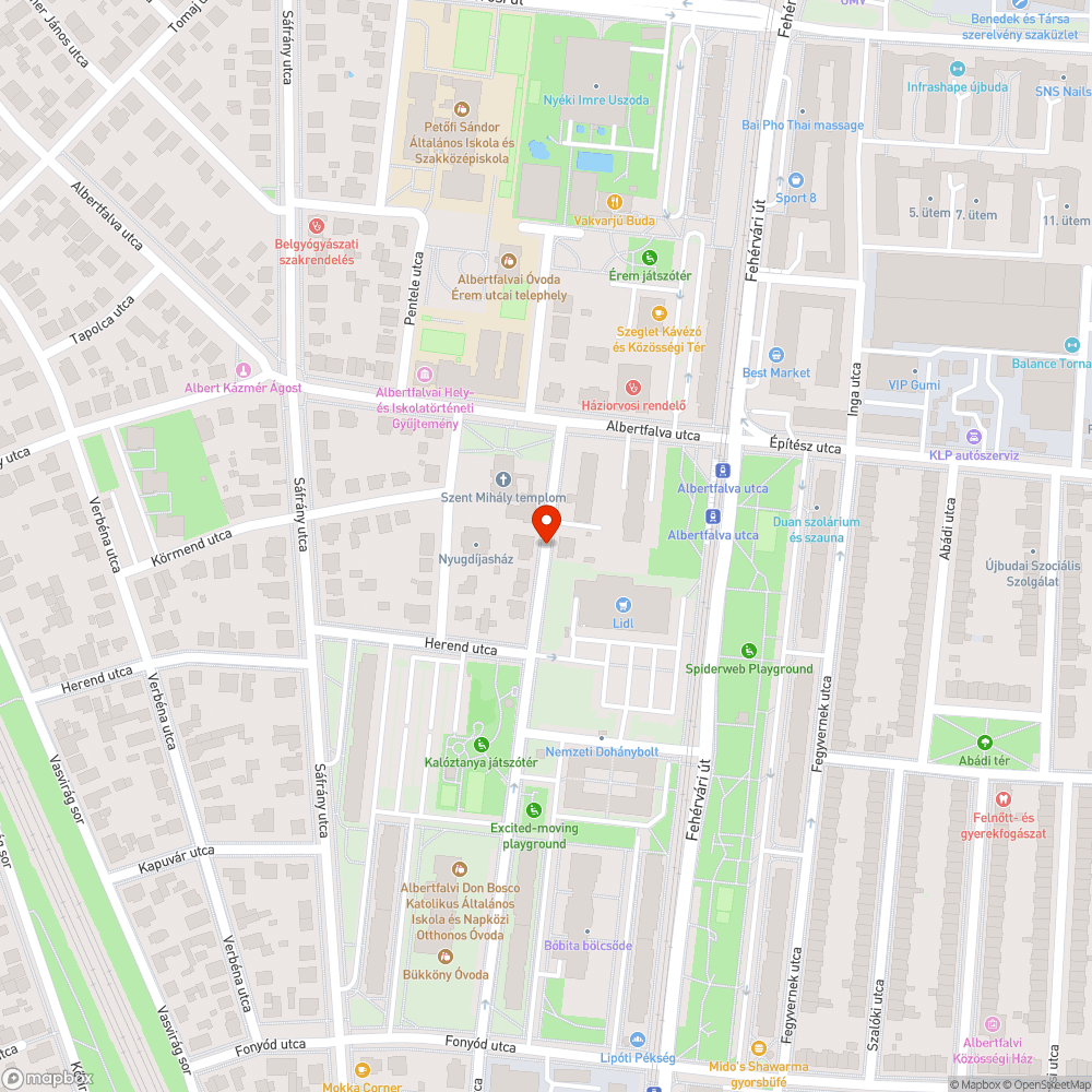 kátyú a Bükköny utcában bejelentés helye