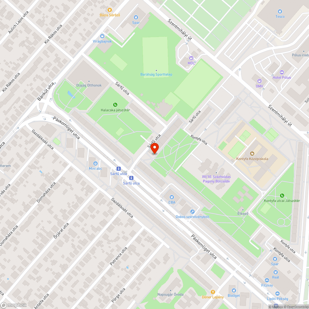 Illegális szemét bejelentés helye