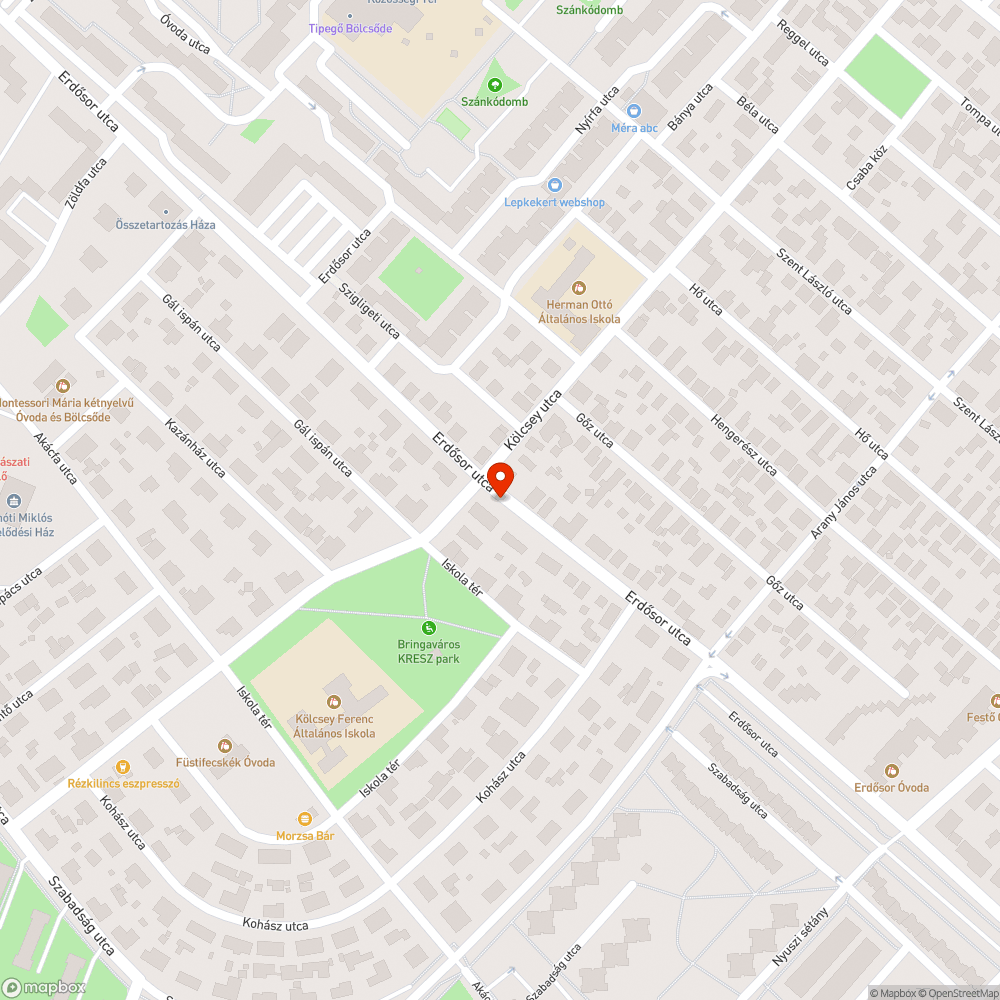 Hiányzó fák pótlása bejelentés helye