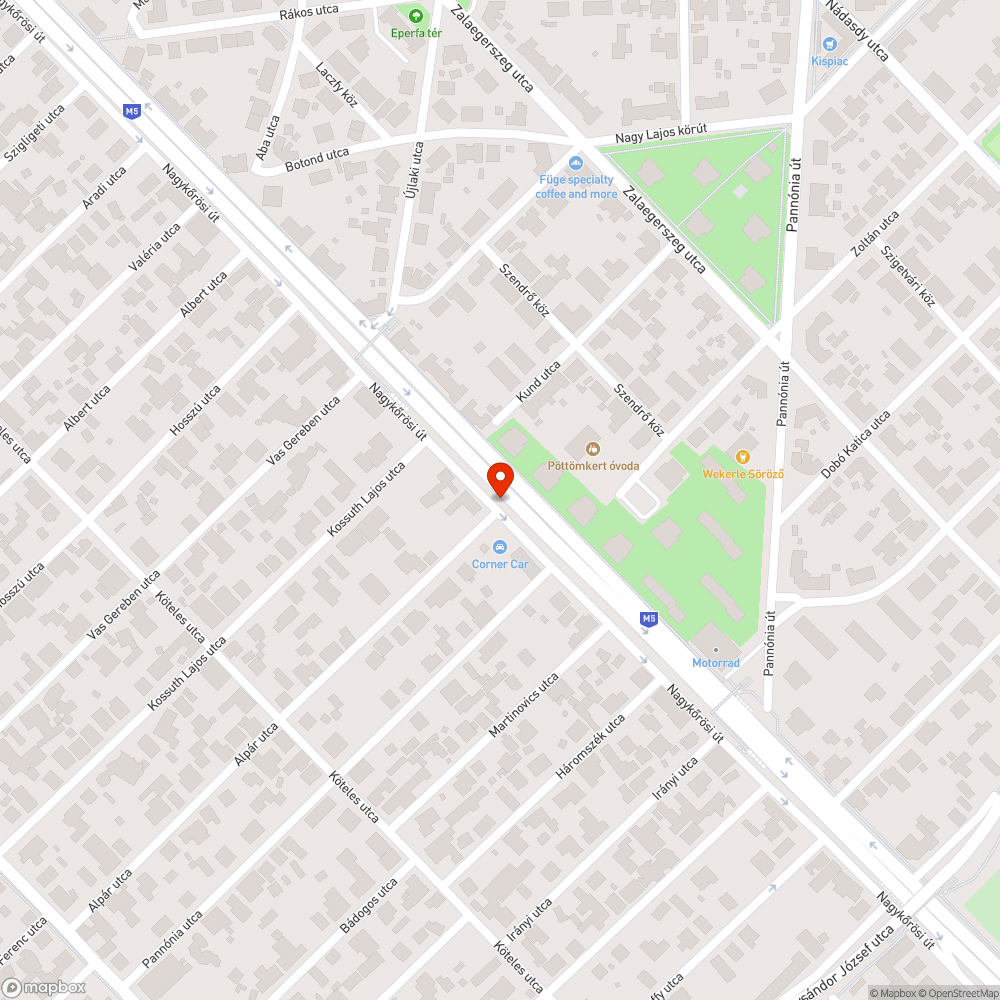 Alpári megoldás - rengeteg szemét a Nagykőrösi-Alpár utcák sarkánál bejelentés helye