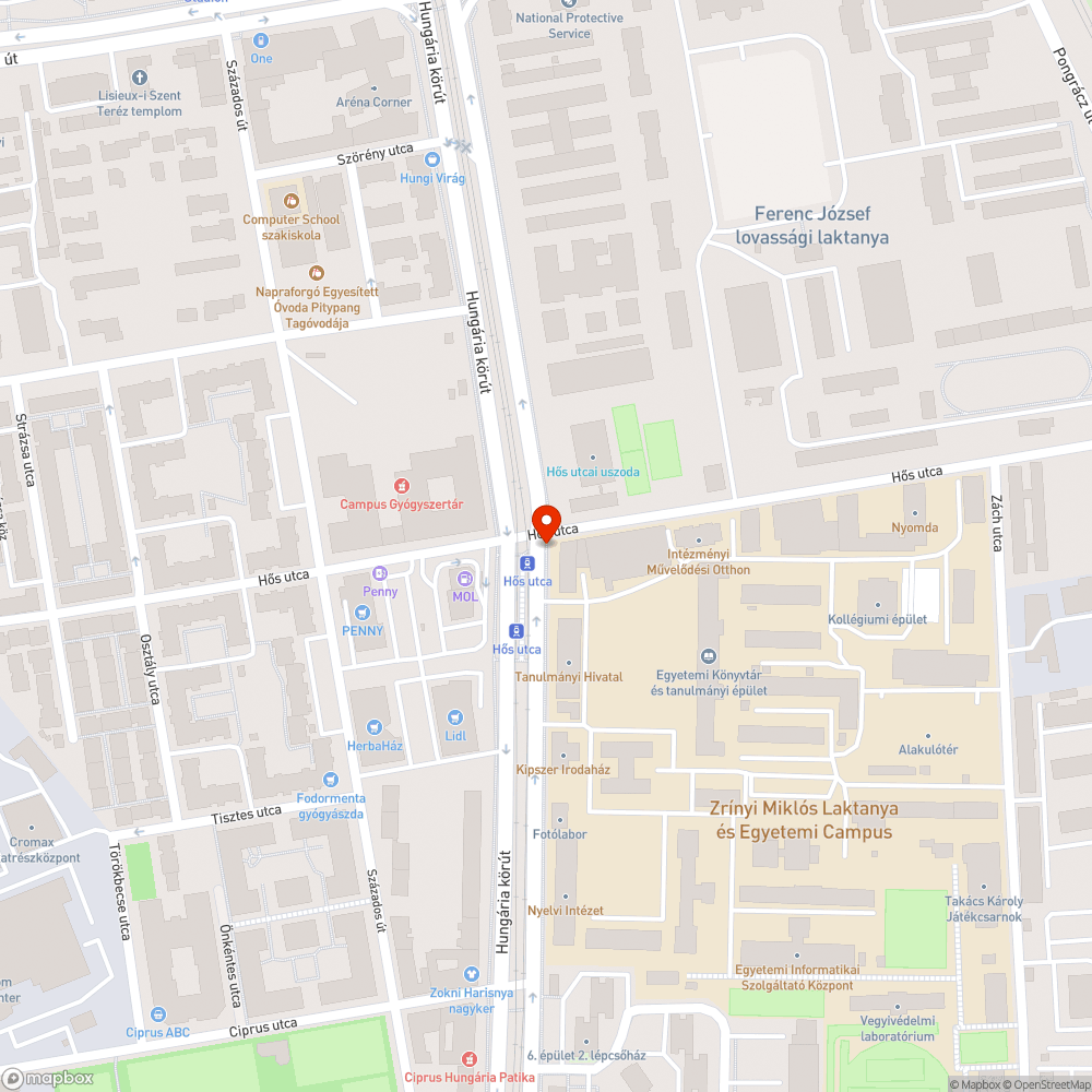 Elhagyott, útra belógó jármű bejelentés helye