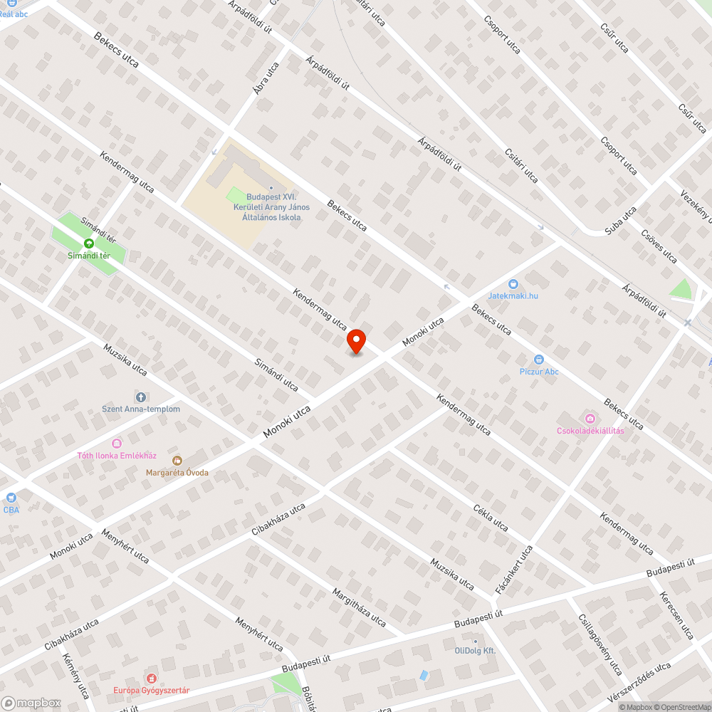 Kátyú az út szélén bejelentés helye