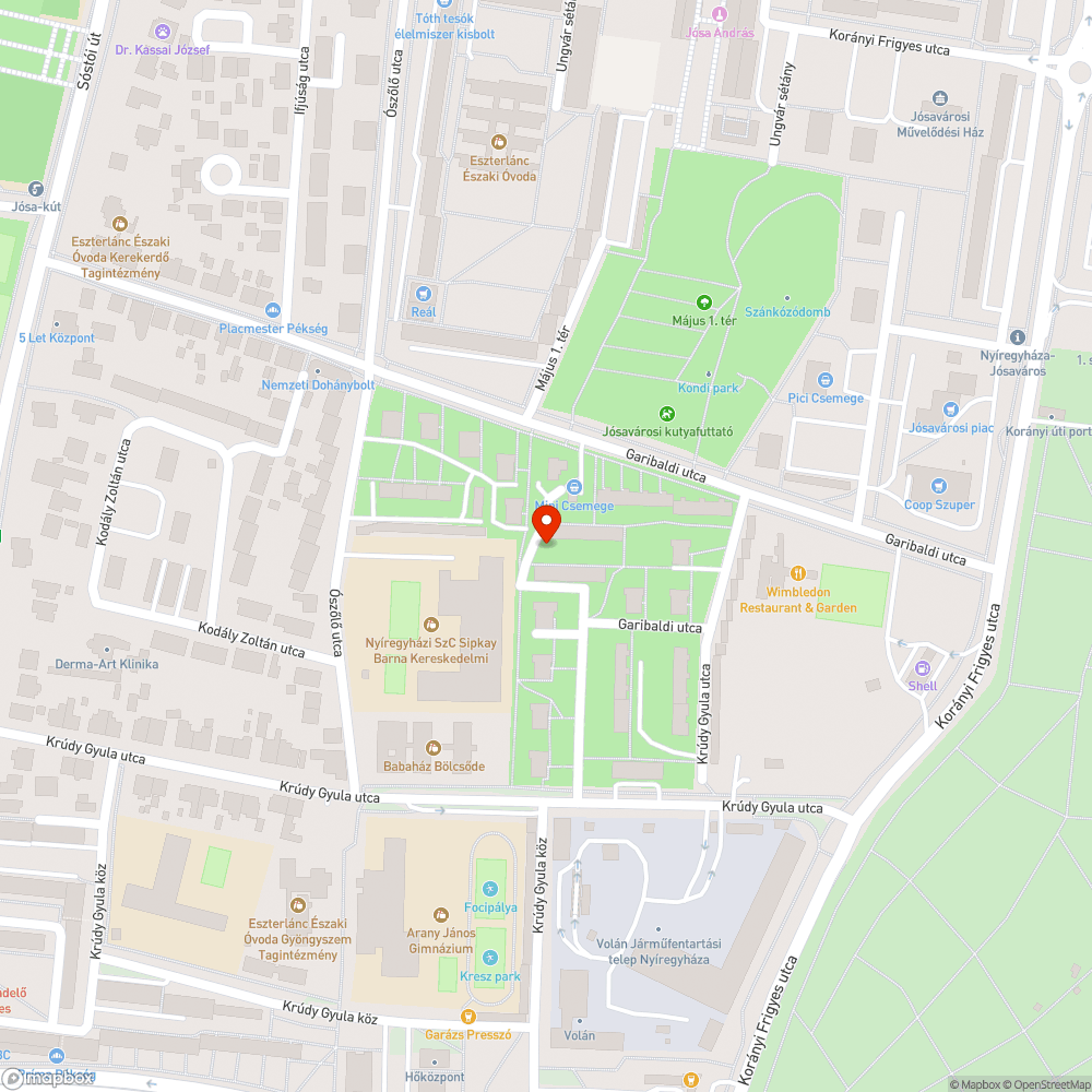 Parkolóba hagyott összetört autó bejelentés helye