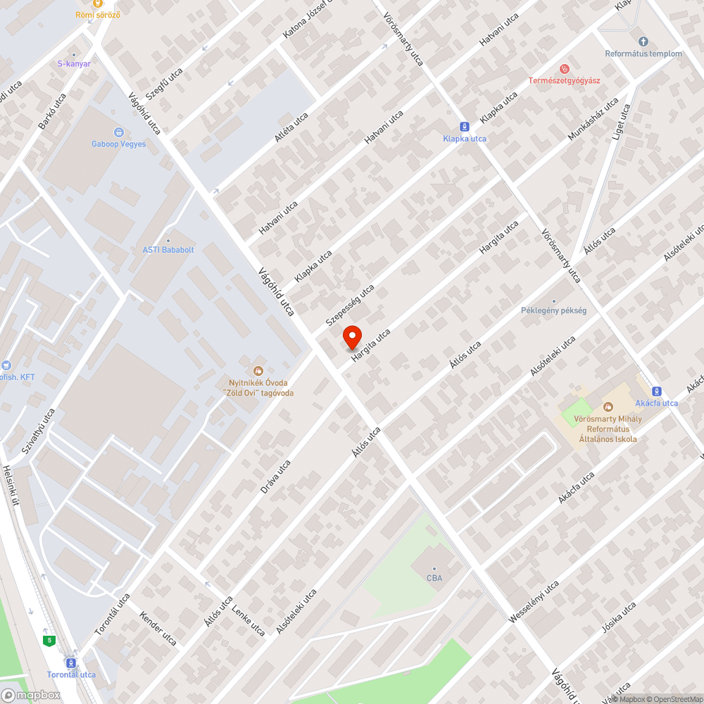 Rossz Járda bejelentés helye