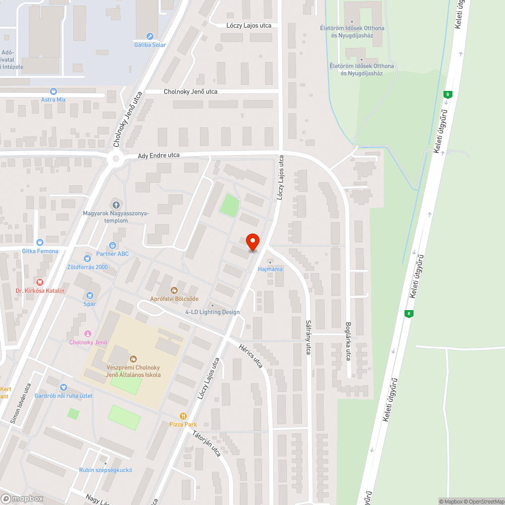 Autók a parkban bejelentés helye