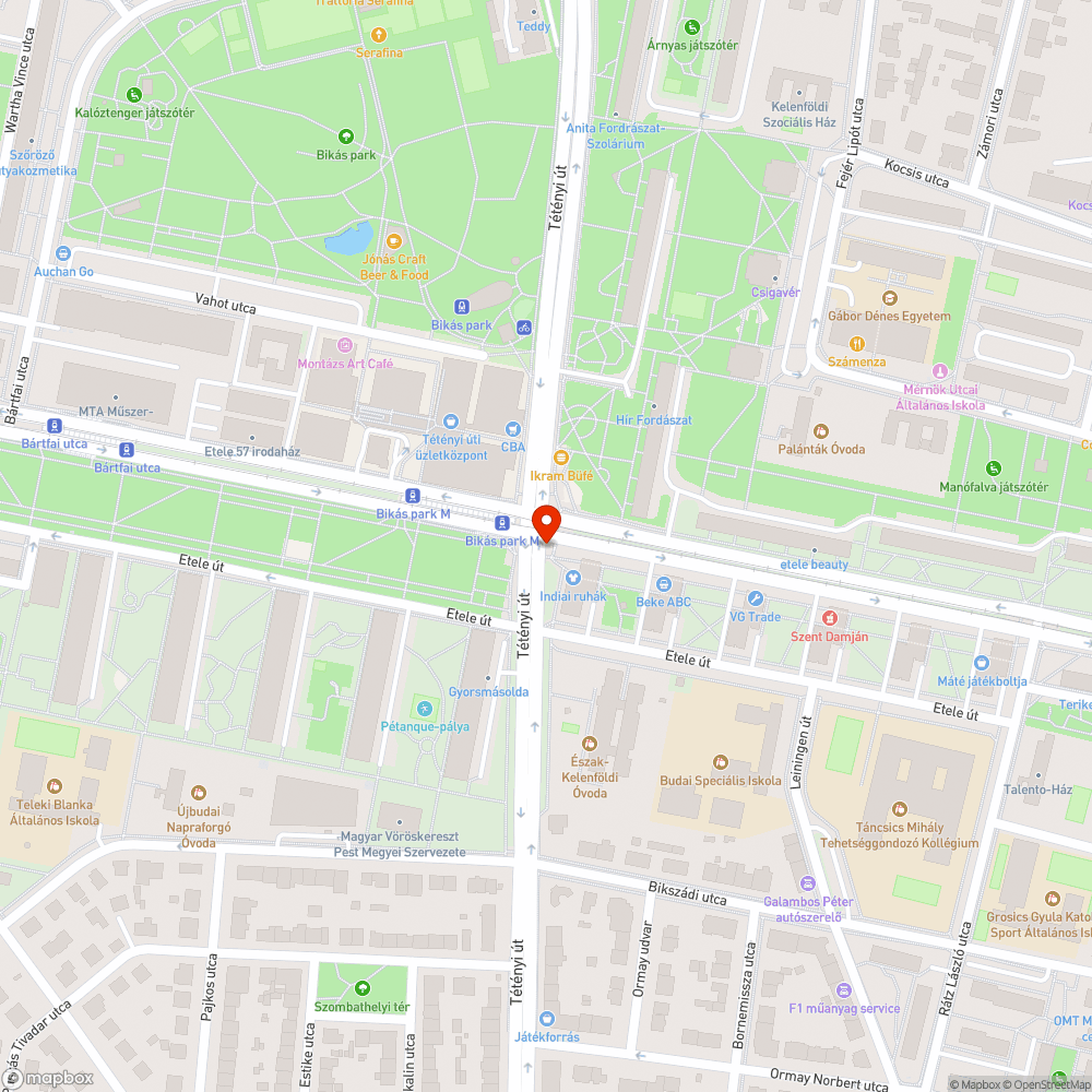 Mackósajt a földre szállt bejelentés helye