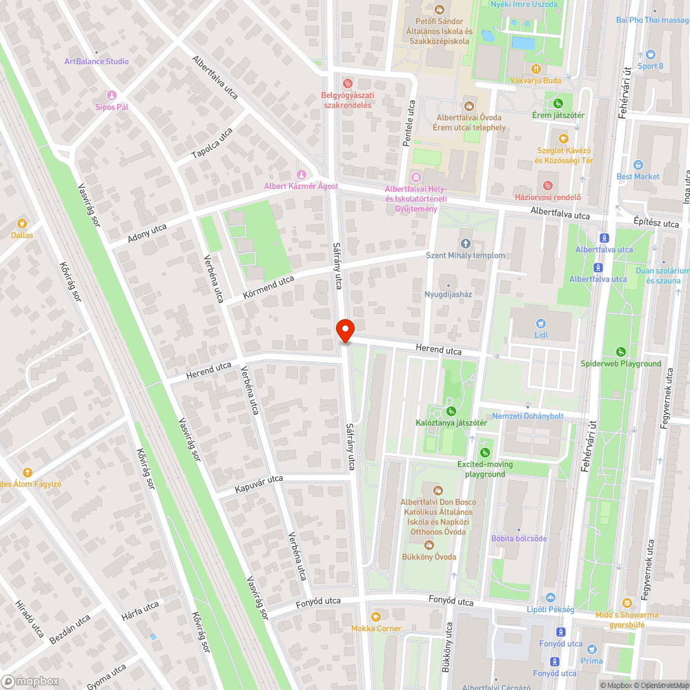 Koszos, karcos buszmegálló bejelentés helye