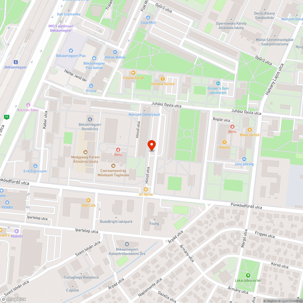 Szétesett padka bejelentés helye