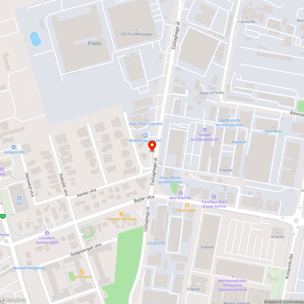 Elhagyott Transit bejelentés helye