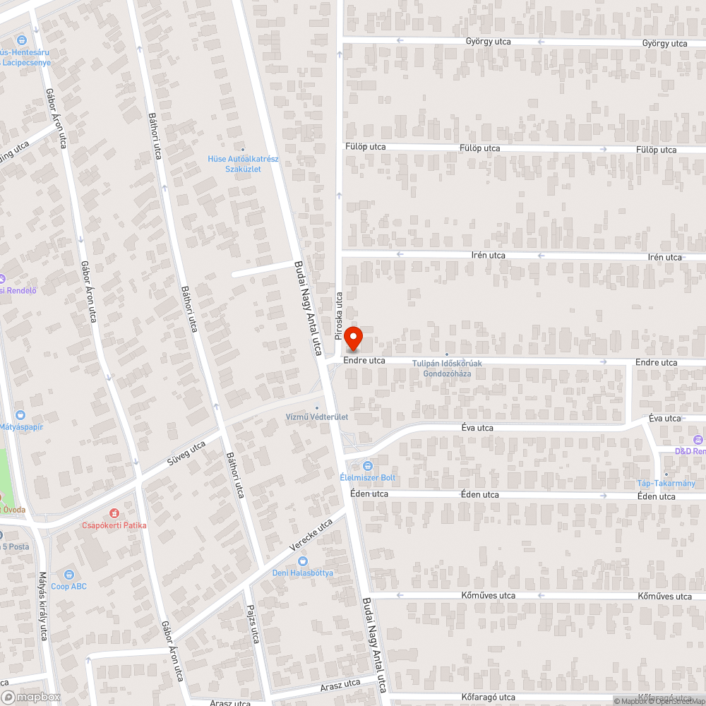 Kátyú bejelentés helye