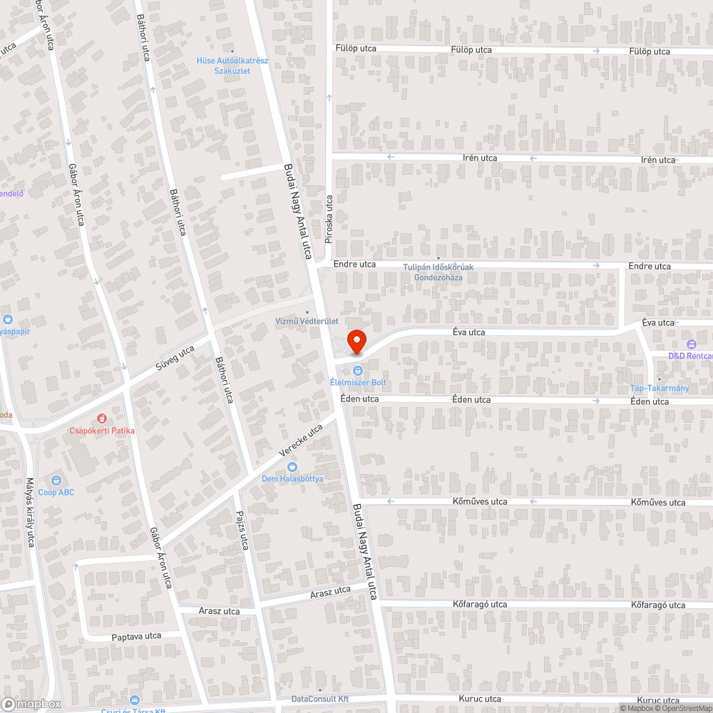 Kátyú bejelentés helye