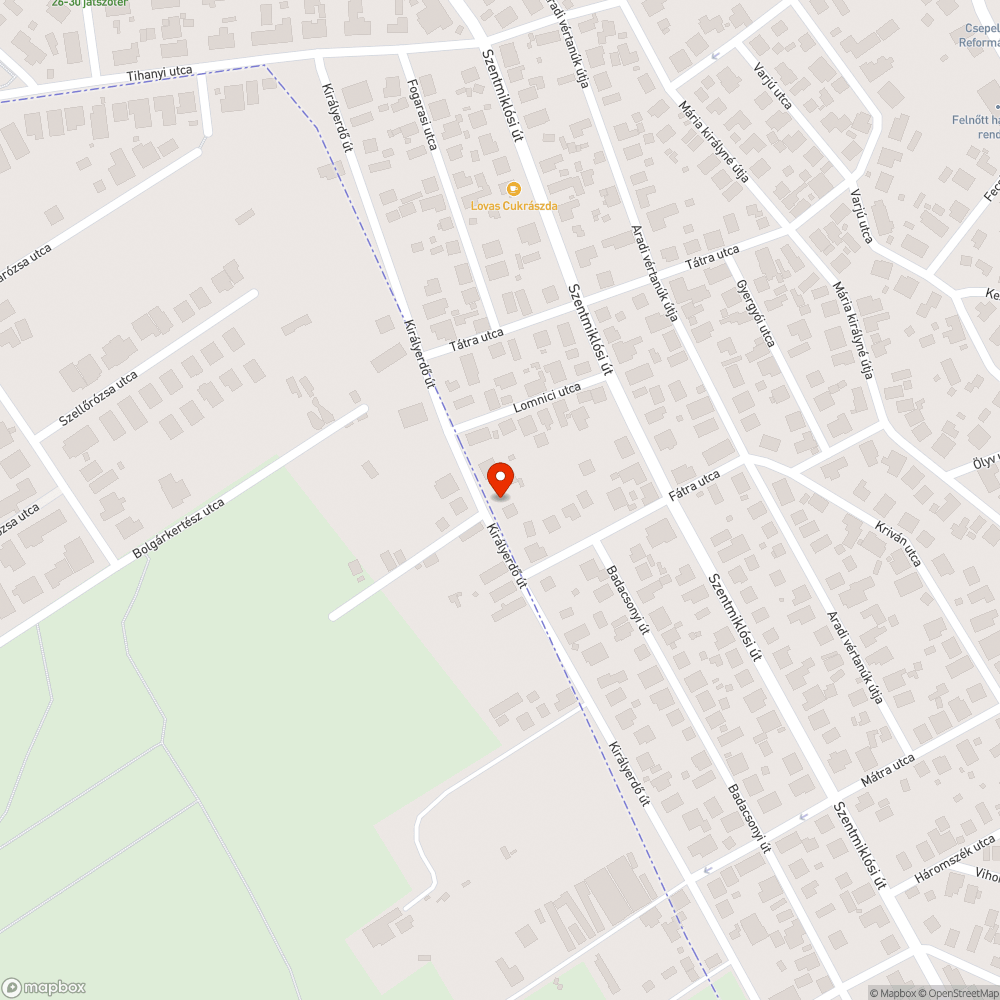 Kilógó acéldarabok bejelentés helye