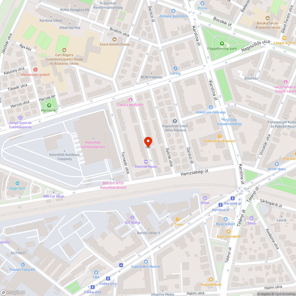 Elhagyott Matiz bejelentés helye