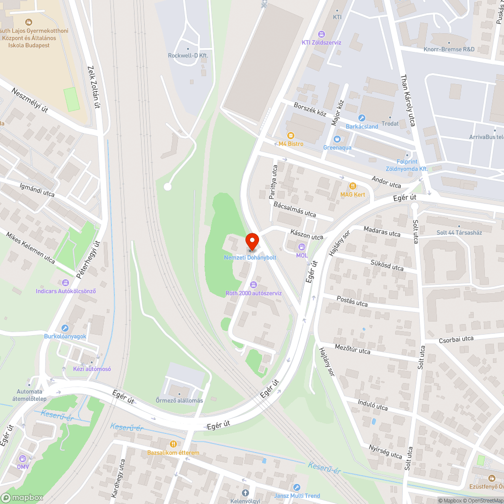 Elhagyott autók az Olajbogyó utcában bejelentés helye