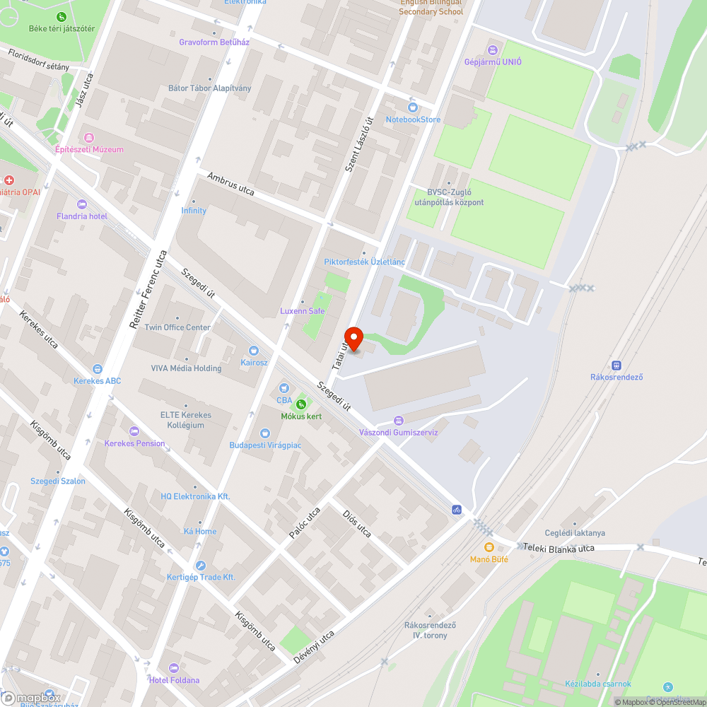 Kidöntött tábla bejelentés helye