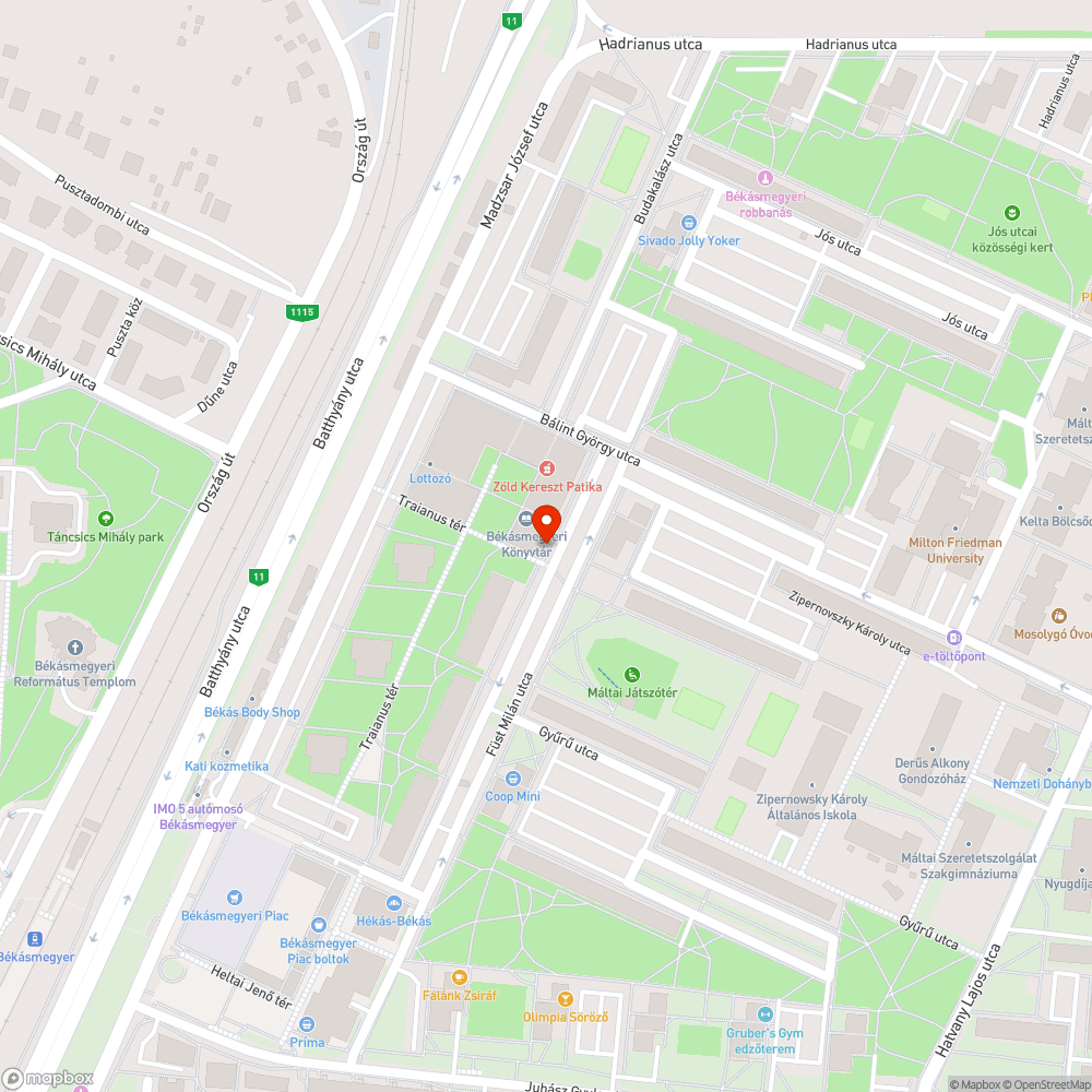 Szemét bejelentés helye