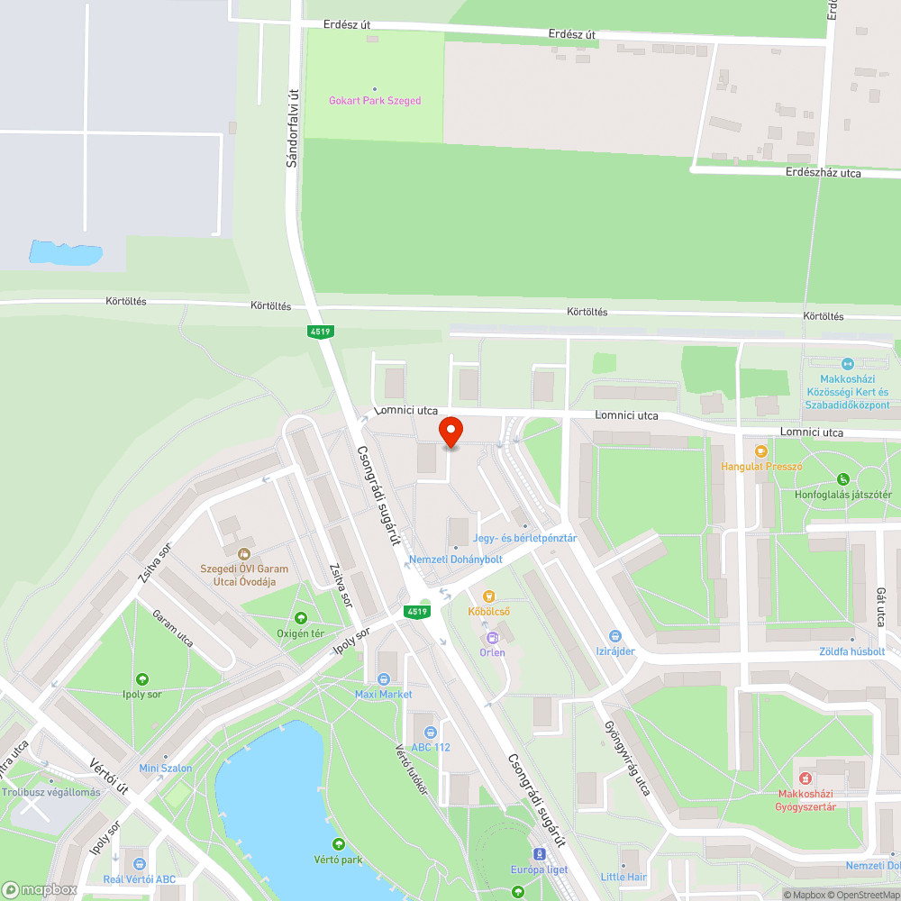 Nem működő közvilágítás bejelentés helye