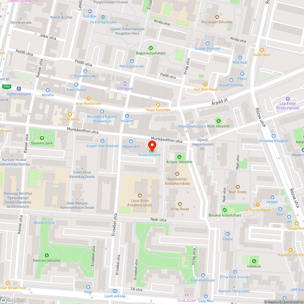 Elhagyott Opel bejelentés helye