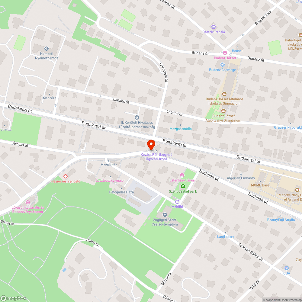 Hiányzó Zebra bejelentés helye