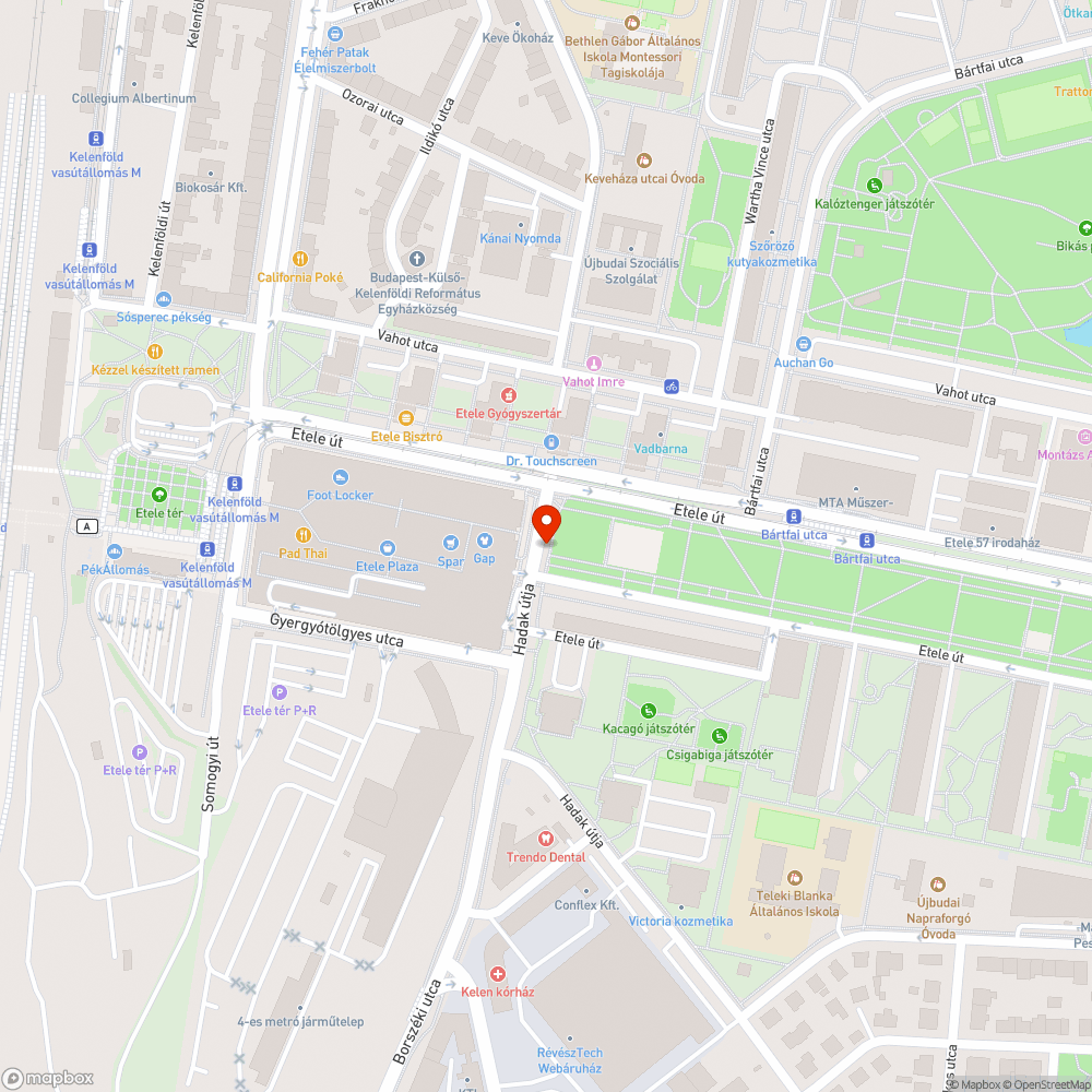 Befejezetlen járda bejelentés helye