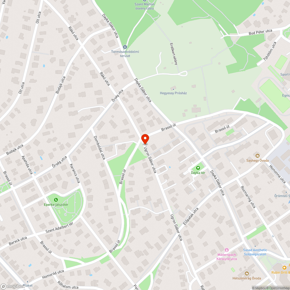 Zöldhulladék és szemét illegális lerakása az Ugron Gábor - Brassó út sarkon bejelentés helye