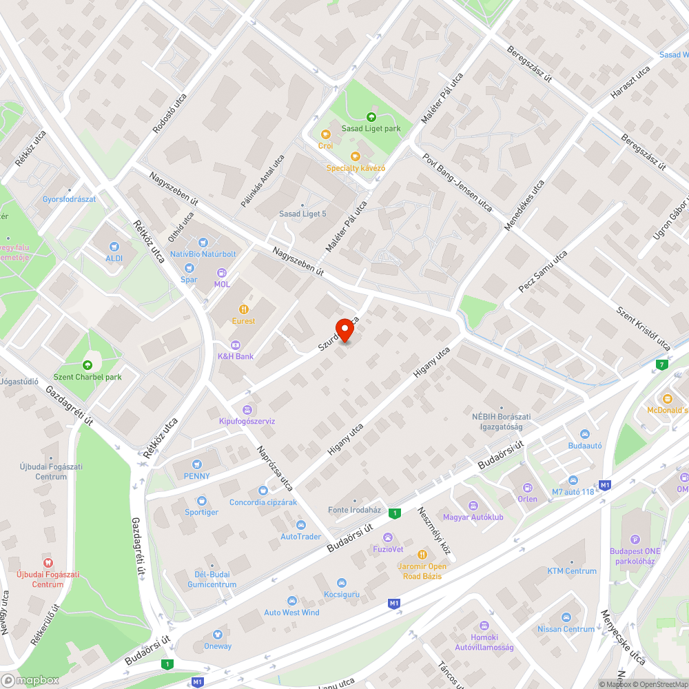 Fehér Mercedes SPRINTER 312D KA a Szurdok utcában bejelentés helye