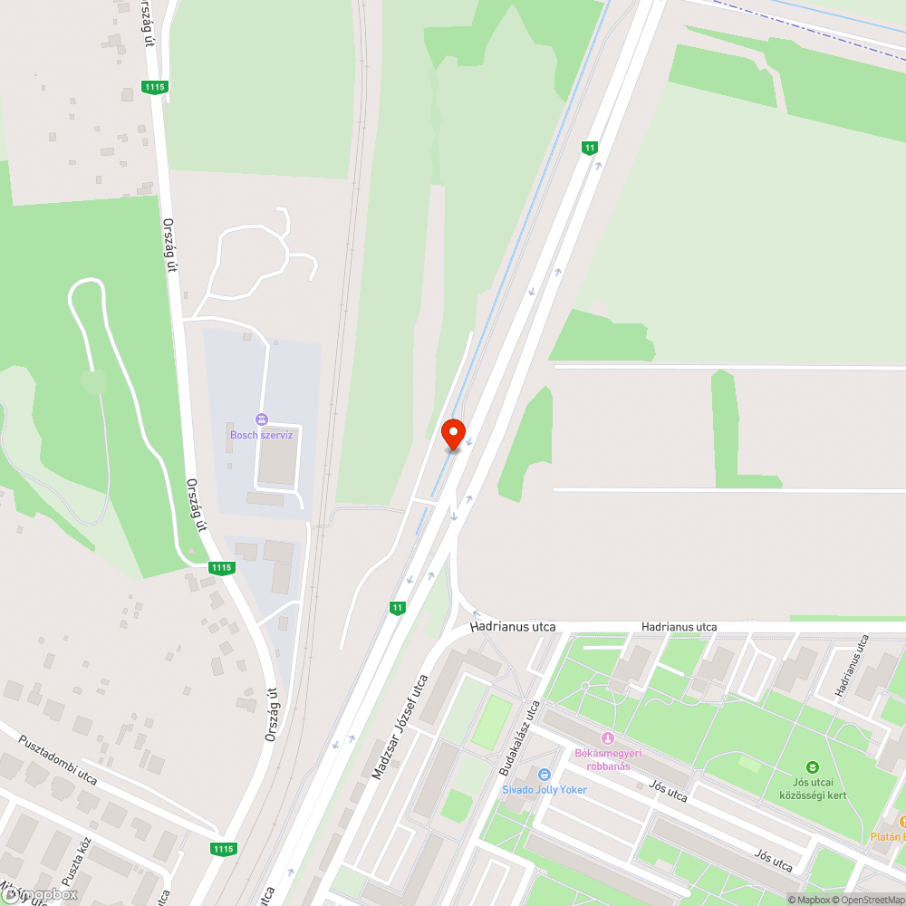 Hézagok a kerékpárúton bejelentés helye