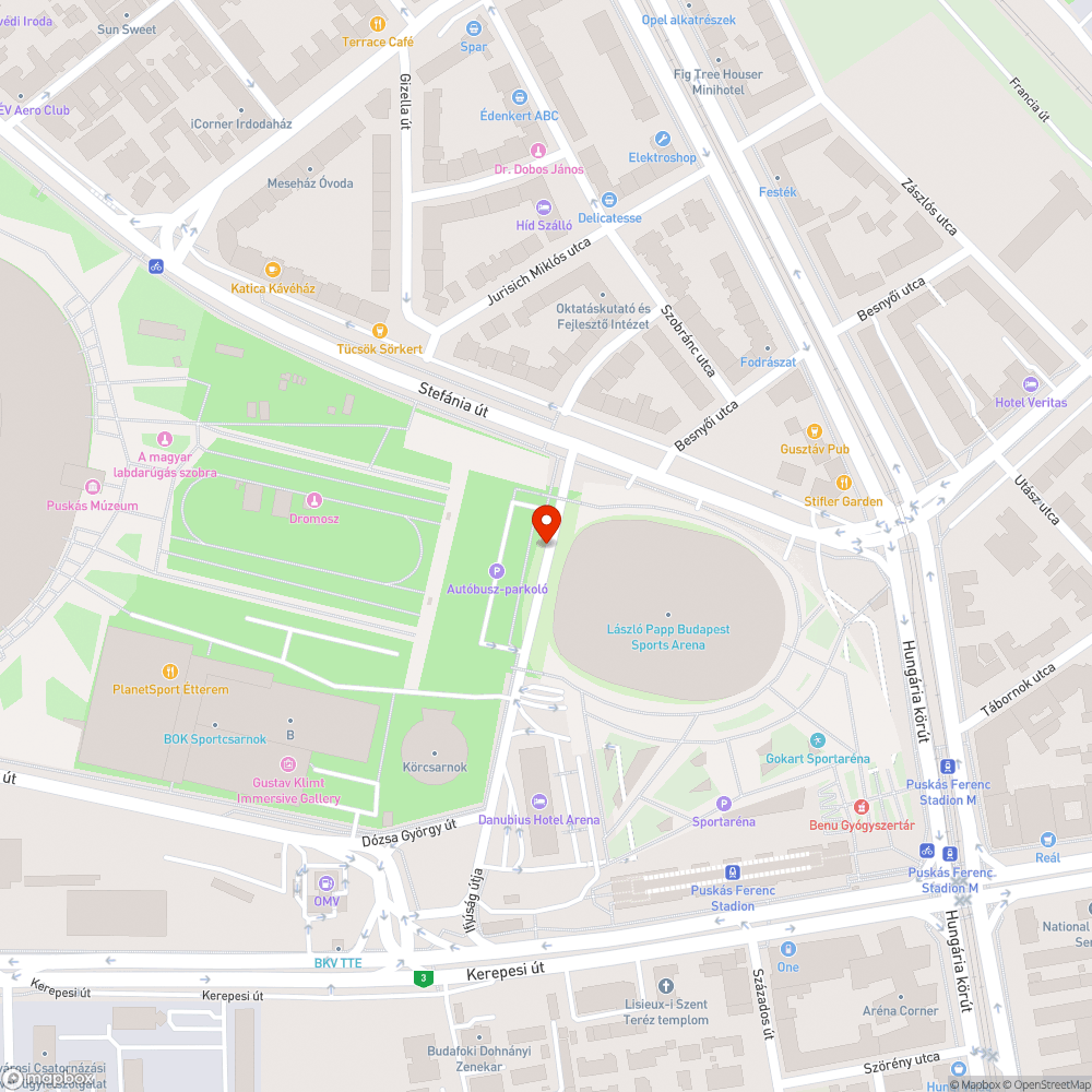 Hiányzó fák bejelentés helye