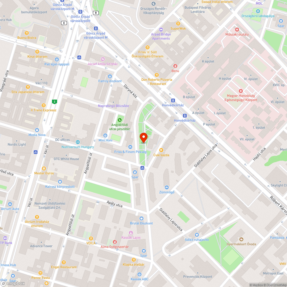 Nyitott kuka bejelentés helye