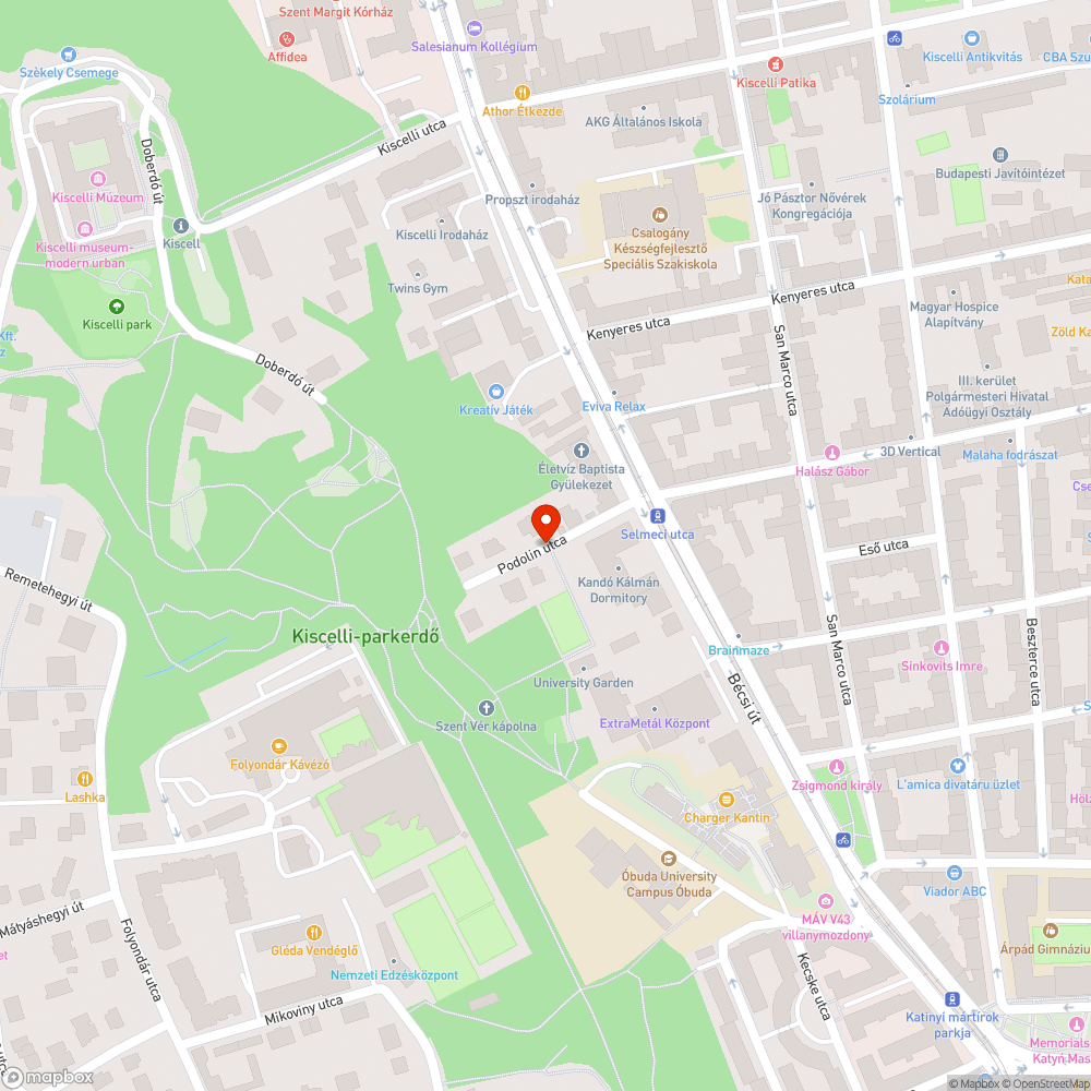 Podolin utca nehéz gépjárművek behajtása bejelentés helye