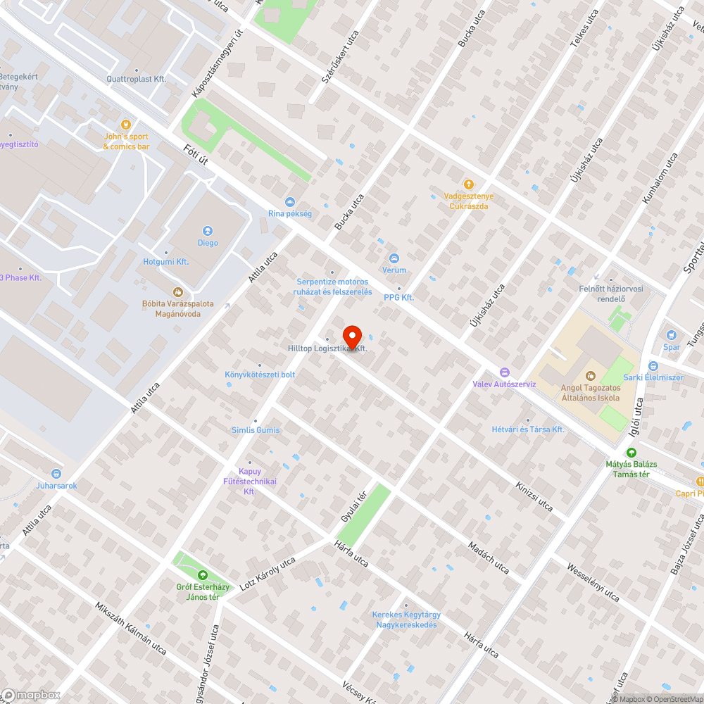 Építési hulladék az utcán bejelentés helye