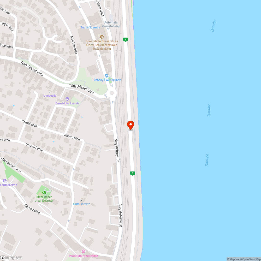 Hosszú nyomógomb bejelentés helye