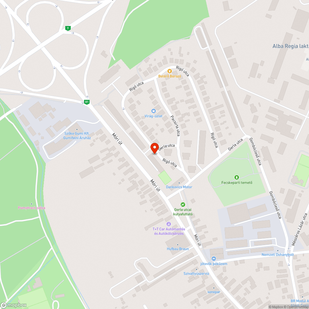 Új parkolók a Rigó utcában bejelentés helye