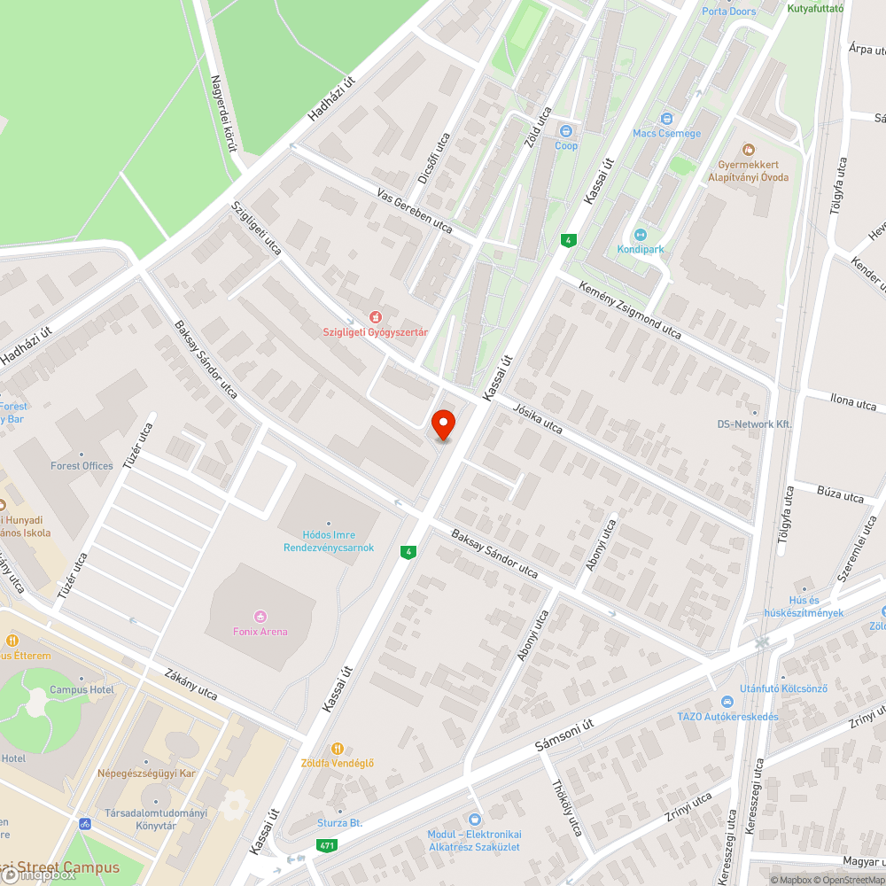 Hársfák a Kassai úton bejelentés helye