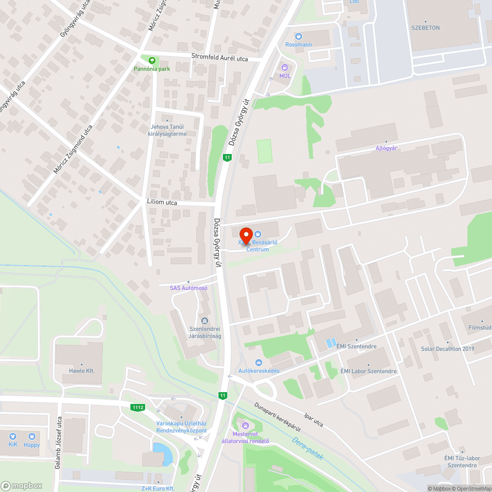 Megszüntetett buszmegálló bejelentés helye