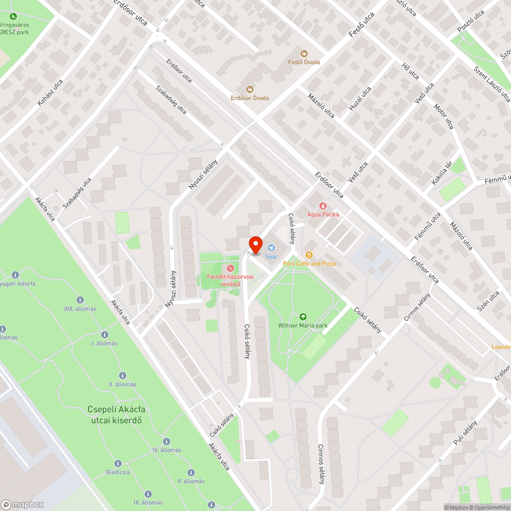 Kifordult csapszekrény és hiányzó szegélykő bejelentés helye