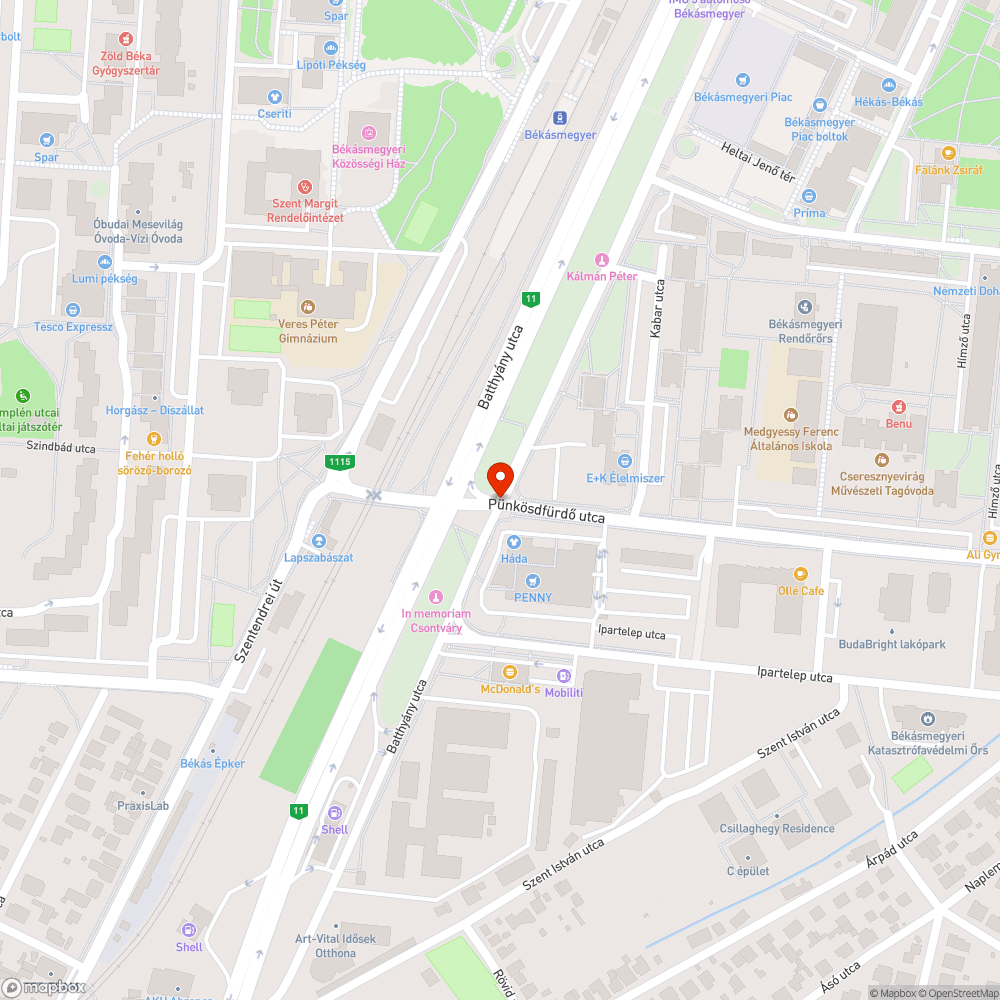 STOP tábla bejelentés helye