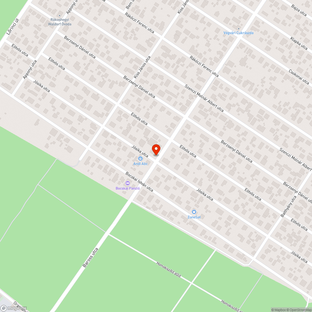 Domború közlekedési tükör telepítése javasolt bejelentés helye