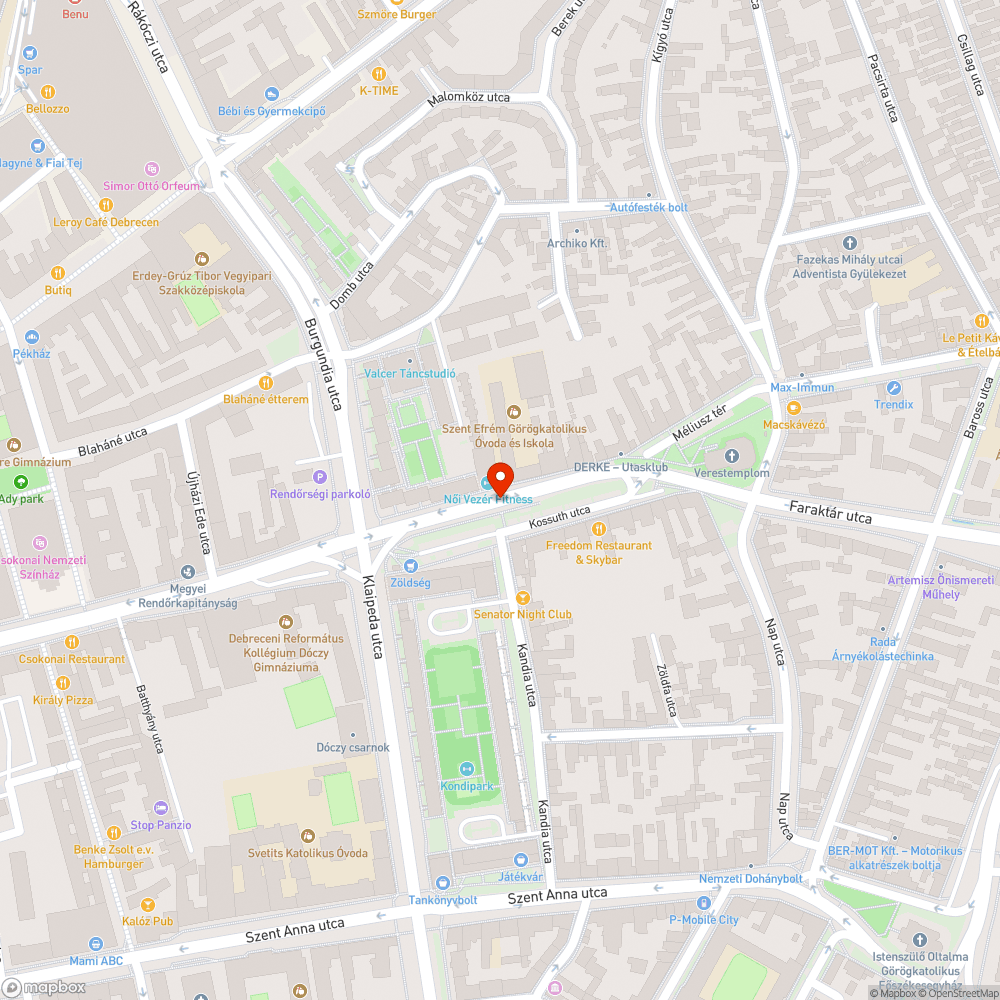 Kidőlt kressztábla bejelentés helye